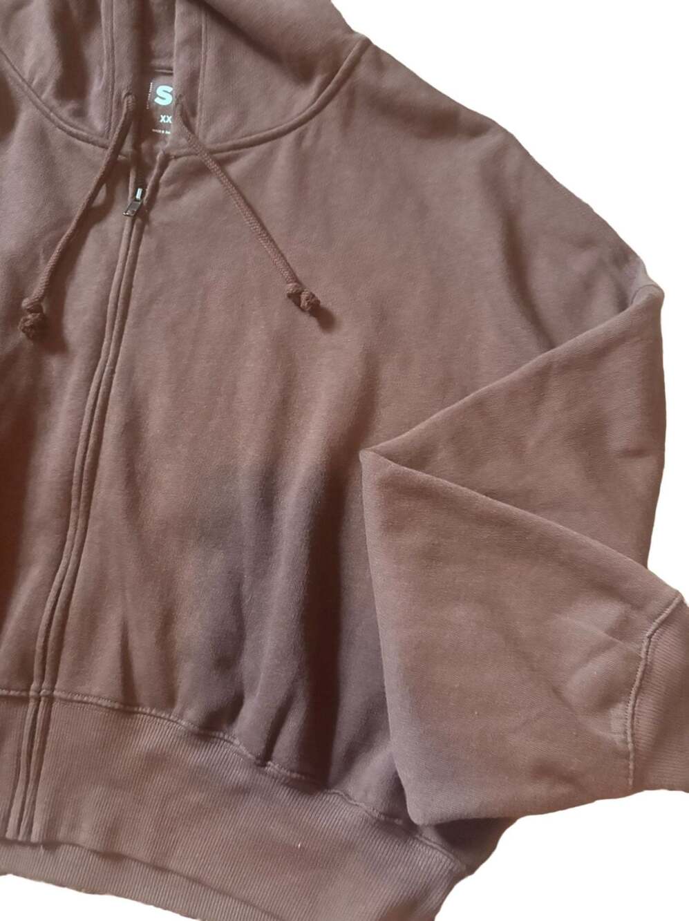 SO Goods For Life Brown Full Zip Hoodie Size XXL - Picture 3 of 4